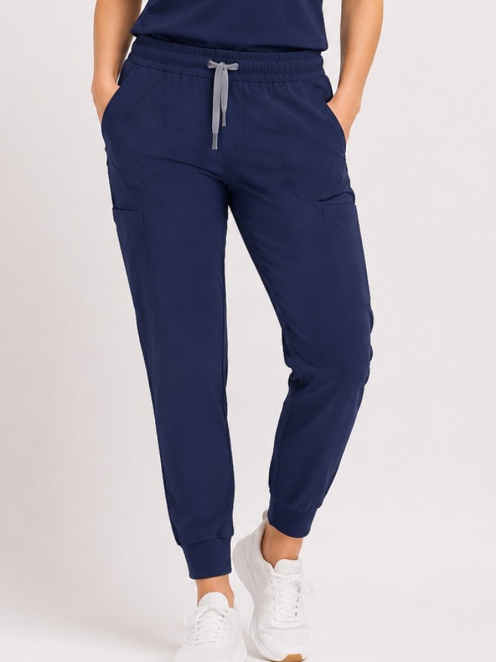 FIGS Zamora Jogger Scrub Pants Navy FIONx Cargo Medical Uniform